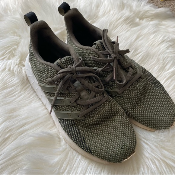 adidas Other - Adidas Questar Flow Army Green Trainers Shoes 10